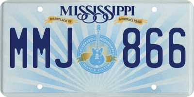 MS license plate MMJ866