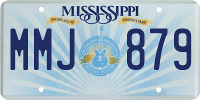 MS license plate MMJ879