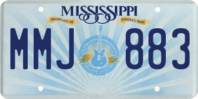 MS license plate MMJ883