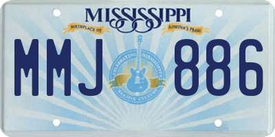 MS license plate MMJ886