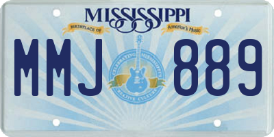 MS license plate MMJ889