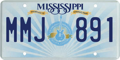 MS license plate MMJ891