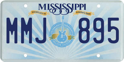 MS license plate MMJ895