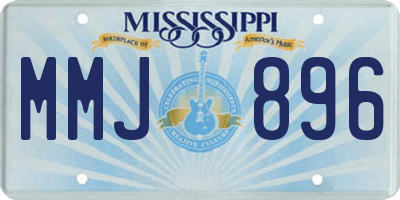 MS license plate MMJ896