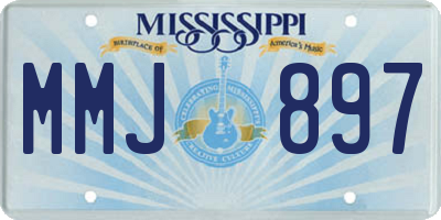 MS license plate MMJ897