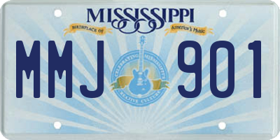MS license plate MMJ901