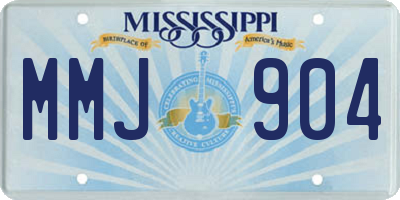 MS license plate MMJ904