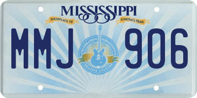 MS license plate MMJ906