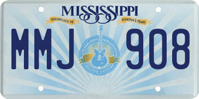 MS license plate MMJ908