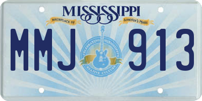 MS license plate MMJ913
