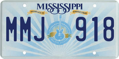 MS license plate MMJ918