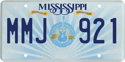 MS license plate MMJ921
