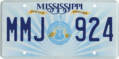 MS license plate MMJ924