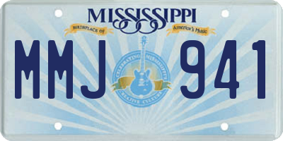 MS license plate MMJ941