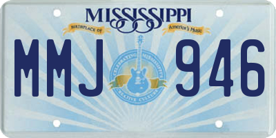 MS license plate MMJ946