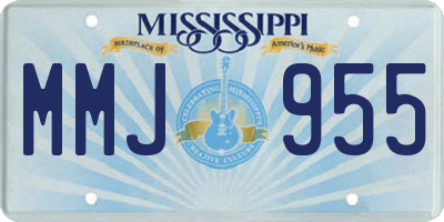 MS license plate MMJ955