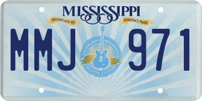 MS license plate MMJ971