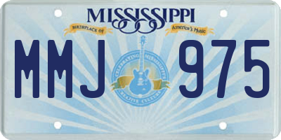 MS license plate MMJ975