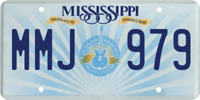 MS license plate MMJ979