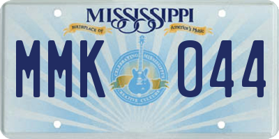 MS license plate MMK044