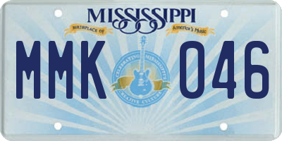 MS license plate MMK046
