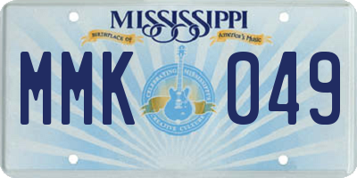 MS license plate MMK049