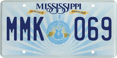MS license plate MMK069