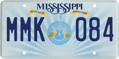 MS license plate MMK084