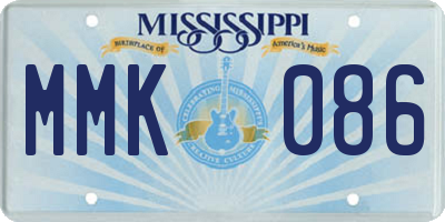 MS license plate MMK086