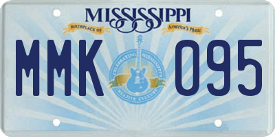 MS license plate MMK095