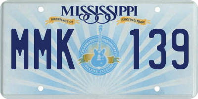 MS license plate MMK139