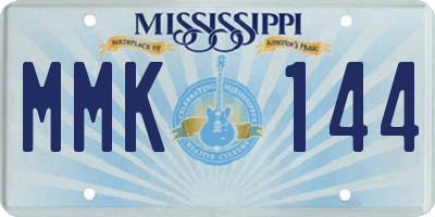 MS license plate MMK144