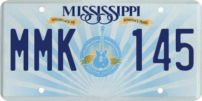 MS license plate MMK145