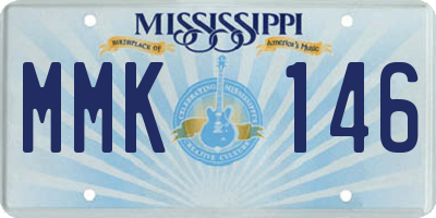 MS license plate MMK146
