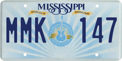 MS license plate MMK147