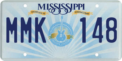 MS license plate MMK148