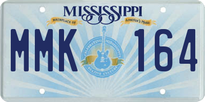 MS license plate MMK164