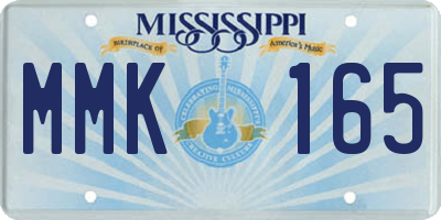 MS license plate MMK165