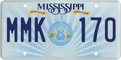 MS license plate MMK170