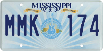MS license plate MMK174