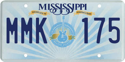 MS license plate MMK175