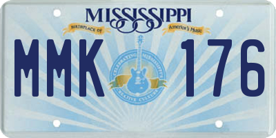 MS license plate MMK176