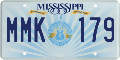 MS license plate MMK179