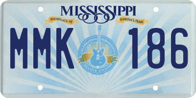 MS license plate MMK186