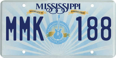 MS license plate MMK188