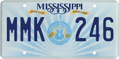 MS license plate MMK246