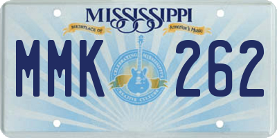 MS license plate MMK262