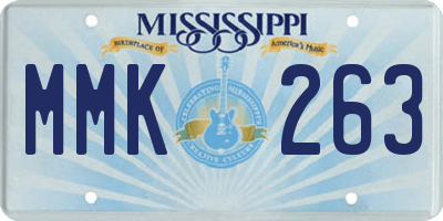 MS license plate MMK263