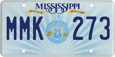 MS license plate MMK273