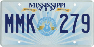 MS license plate MMK279